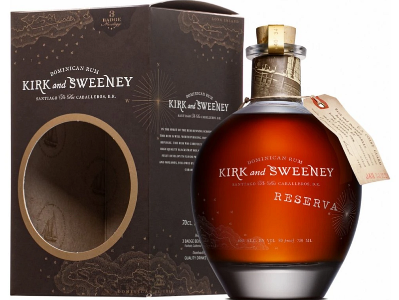 Dárkové balení Kirk and Sweeney Reserva 0,7l 40%